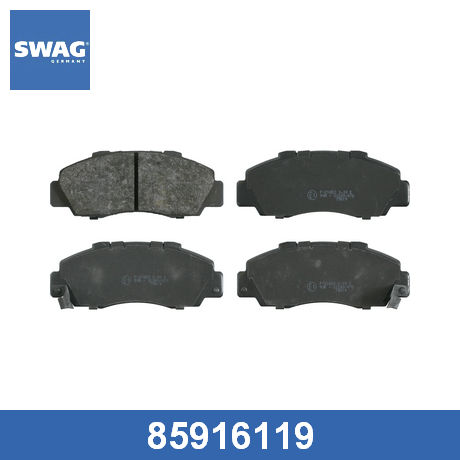 85 91 6119 SWAG  Комплект тормозных колодок, дисковый тормоз
