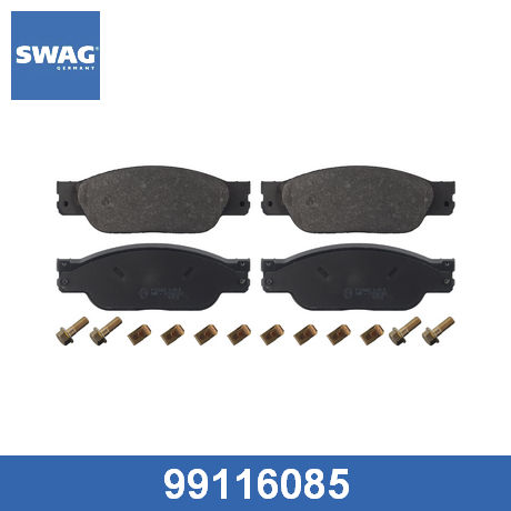 99 11 6085 SWAG  Комплект тормозных колодок, дисковый тормоз