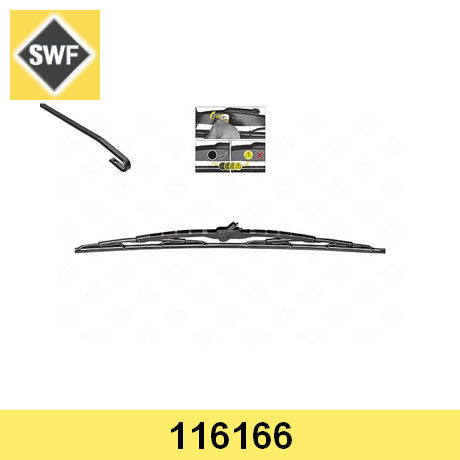 116166 SWF SWF  Щетка стеклоочистителя