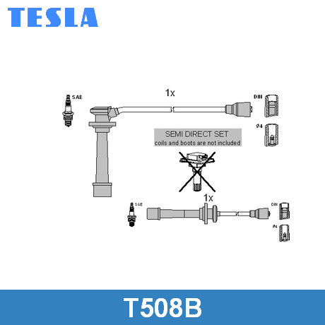 T508B TESLA  Комплект проводов зажигания