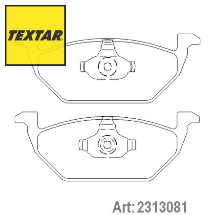 2313081 TEXTAR  Комплект тормозных колодок, дисковый тормоз