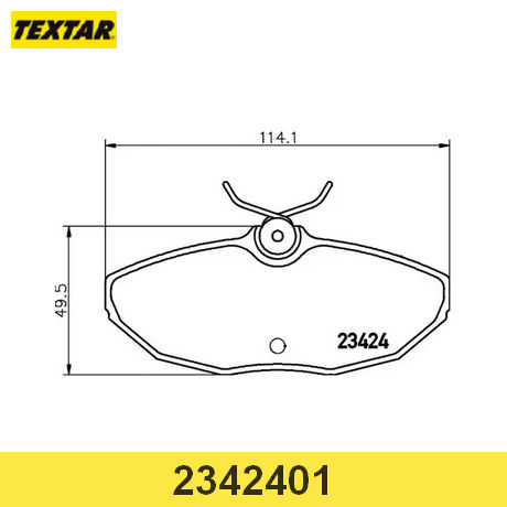 2342401 TEXTAR  Комплект тормозных колодок, дисковый тормоз
