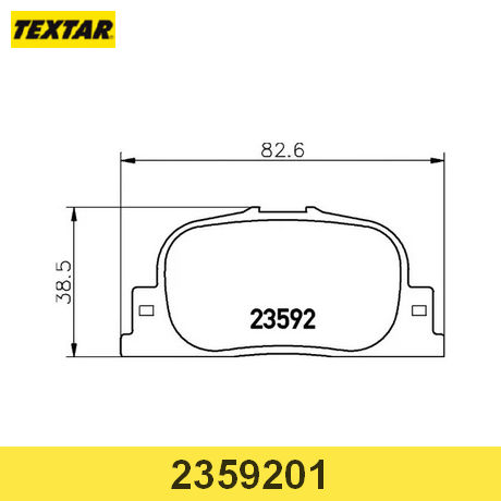2359201 TEXTAR  Комплект тормозных колодок, дисковый тормоз