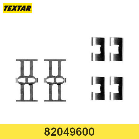 82049600 TEXTAR  Комплектующие, колодки дискового тормоза