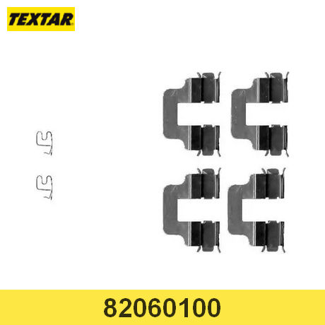 82060100 TEXTAR  Комплектующие, колодки дискового тормоза