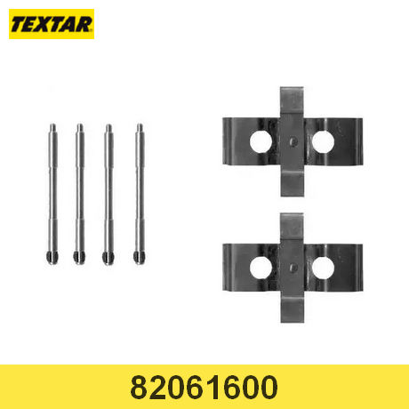 82061600 TEXTAR  Комплектующие, колодки дискового тормоза