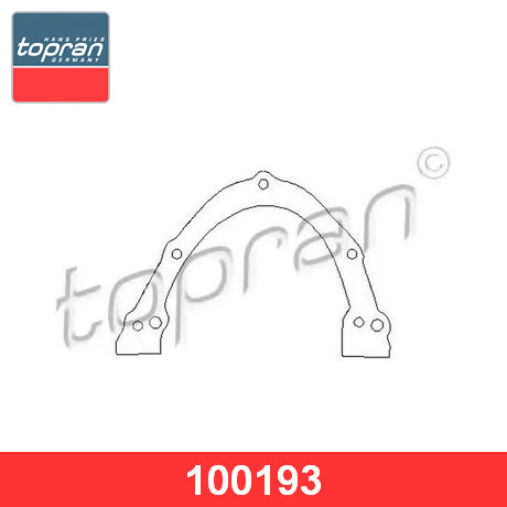100 193 TOPRAN  Прокладка, крышка картера (блок-картер двигателя)
