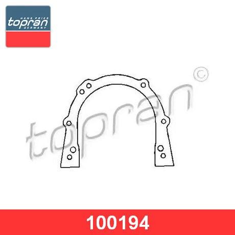 100 194 TOPRAN  Прокладка, крышка картера (блок-картер двигателя)