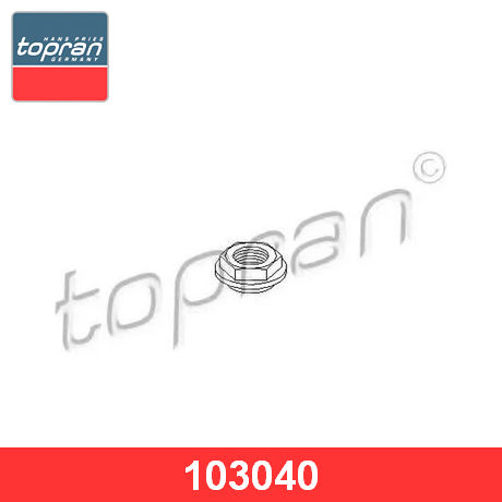103 040 TOPRAN  Резьбовая втулка, стойка амортизатора