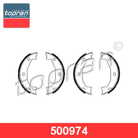 500 974 TOPRAN TOPRAN  Комплект колодок ручного тормоза; Комплект колодок стояночного тормоза