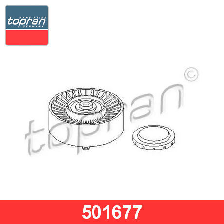 501 677 TOPRAN TOPRAN  Обводной ролик приводного ремня; Паразитный ролик
