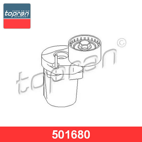 501 680 TOPRAN TOPRAN  Натяжитель приводного ремня; Ролик натяжителя приводного ремня