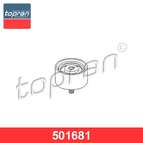 501 681 TOPRAN TOPRAN  Обводной ролик приводного ремня; Паразитный ролик