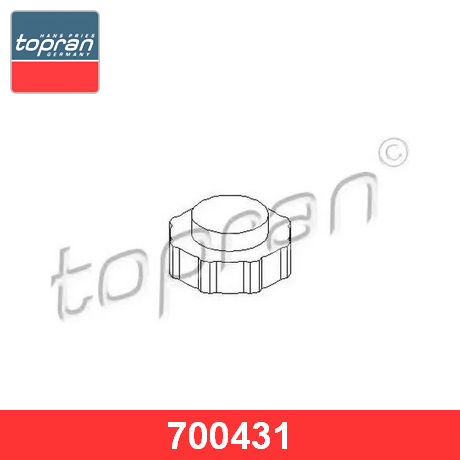 700 431 TOPRAN TOPRAN  Крышка радиатора; Крышка радиатора охлаждения; Крышка основного радиатора
