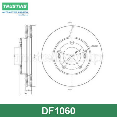 DF1060 TRUSTING  Тормозной диск