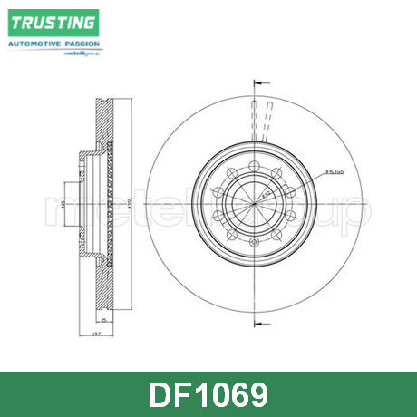 DF1069 TRUSTING  Тормозной диск