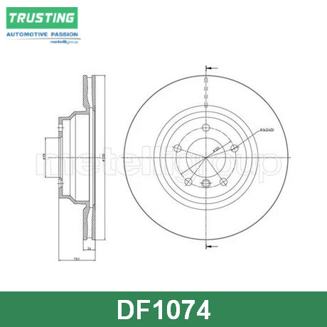 DF1074 TRUSTING TRUSTING  Тормозной диск