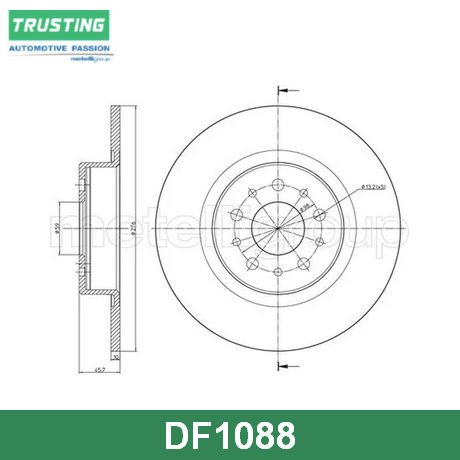 DF1088 TRUSTING TRUSTING  Тормозной диск