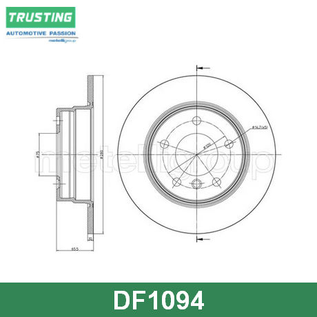 DF1094 TRUSTING TRUSTING  Тормозной диск
