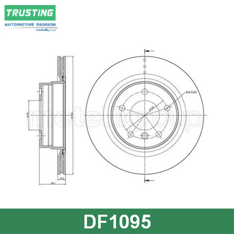 DF1095 TRUSTING TRUSTING  Тормозной диск