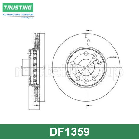 DF1359 TRUSTING TRUSTING  Тормозной диск
