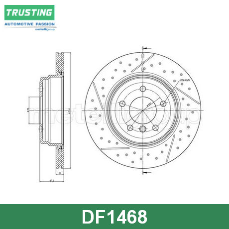 DF1468 TRUSTING TRUSTING  Тормозной диск