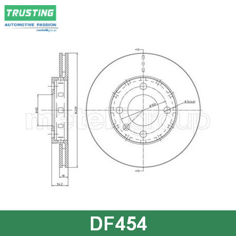 DF454 TRUSTING  Тормозной диск