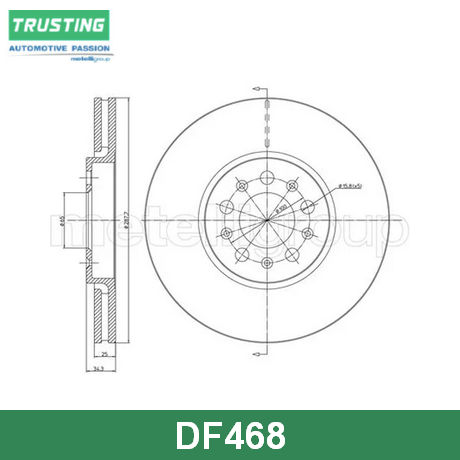 DF468 TRUSTING  Тормозной диск