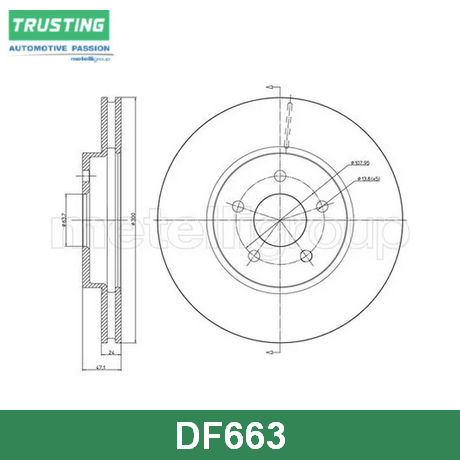 DF663 TRUSTING  Тормозной диск