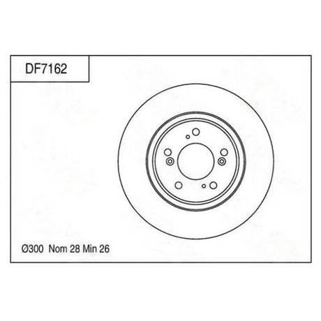 DF7162 TRW  Тормозной диск