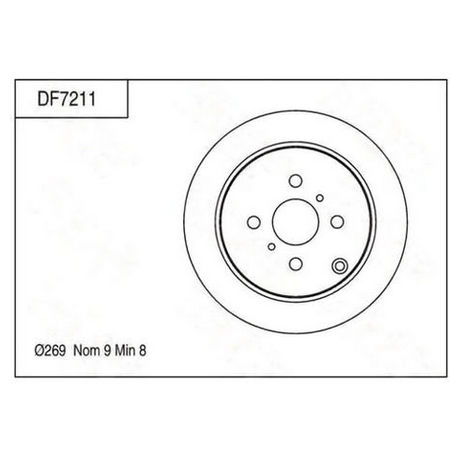 DF7211 TRW  Тормозной диск