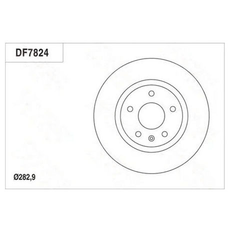 DF7824 TRW  Тормозной диск