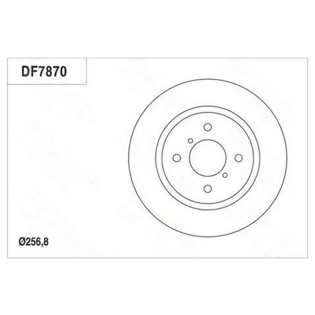 DF7870 TRW  Тормозной диск