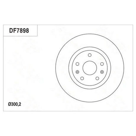 DF7898 TRW  Тормозной диск