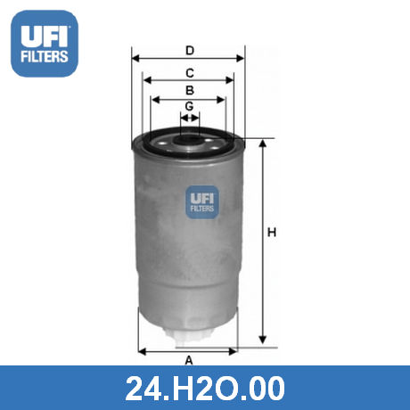 24.H2O.00 UFI UFI  Топливный фильтр