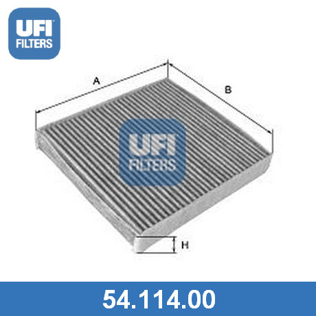 54.114.00 UFI UFI  Фильтр салонный; Фильтр кондиционера; Фильтр очистки воздуха в салоне;