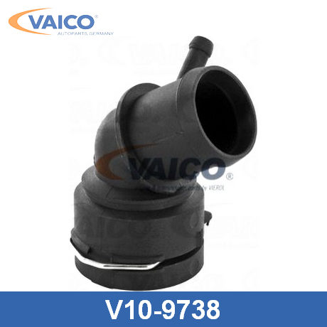 V10-9738 VAICO  Фланец охлаждающей жидкости