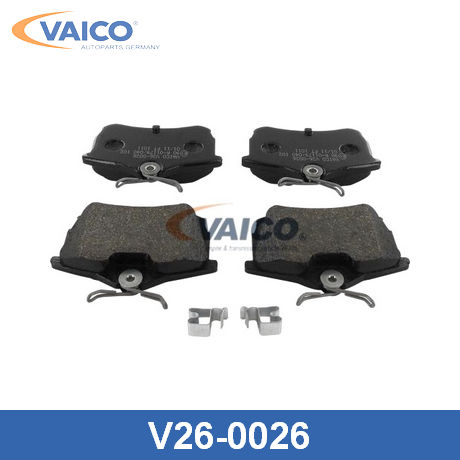 V26-0026 VAICO  Комплект тормозных колодок, дисковый тормоз