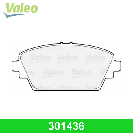 301436 VALEO  Комплект тормозных колодок, дисковый тормоз