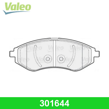 301644 VALEO  Комплект тормозных колодок, дисковый тормоз