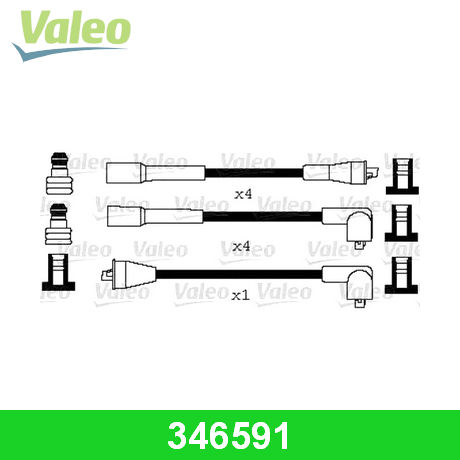 346591 VALEO  Комплект проводов зажигания