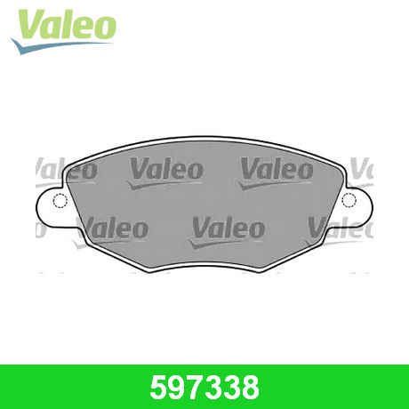 597338 VALEO  Комплект тормозных колодок, дисковый тормоз