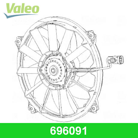 696091 VALEO  Вентилятор, охлаждение двигателя