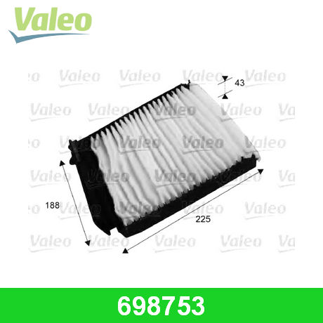 698753 VALEO VALEO  Фильтр салонный; Фильтр кондиционера; Фильтр очистки воздуха в салоне;