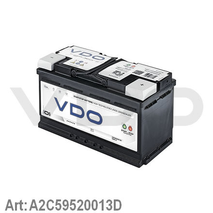 A2C59520013D VDO  Стартерная аккумуляторная батарея; Стартерная аккумуляторная батарея