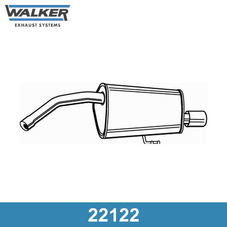 22122 WALKER WALKER  Глушитель выхлопных газов конечный