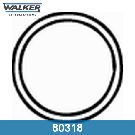 80318 WALKER  Прокладка, труба выхлопного газа