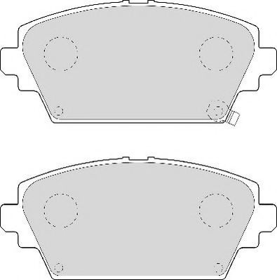 FD6937N NECTO  Комплект тормозных колодок, дисковый тормоз