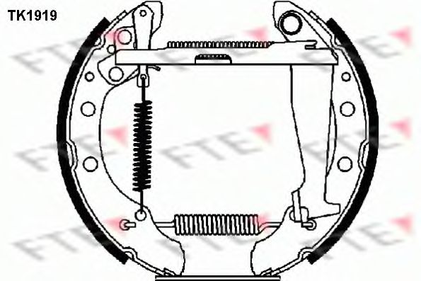 TK1919 FTE  Комплект тормозных колодок