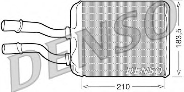 DRR01011 DENSO  Теплообменник, отопление салона